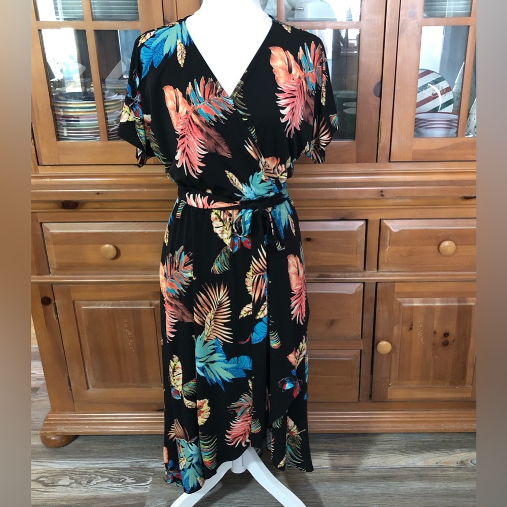 Vintage EUC Gibson Latimer Surplice Hi/Low Dress